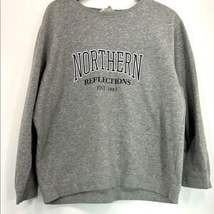 Northern Reflections Crew Neck Sweatshirt Size Large Casual Comfortable Exercise